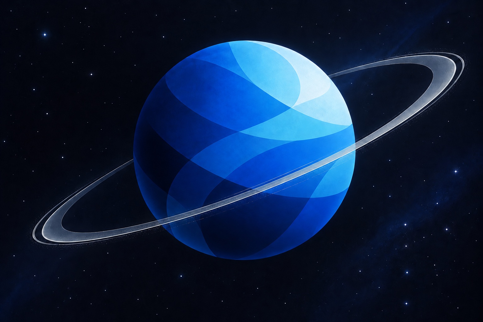 A ringed planet connects mathematical discovery to LeanExplore’s identity.